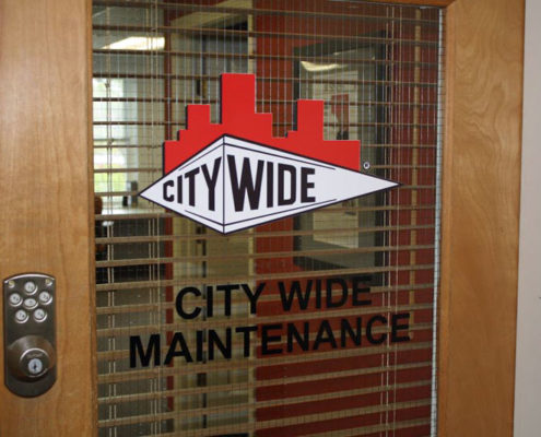 City Wide Engraved Glass Door Signage